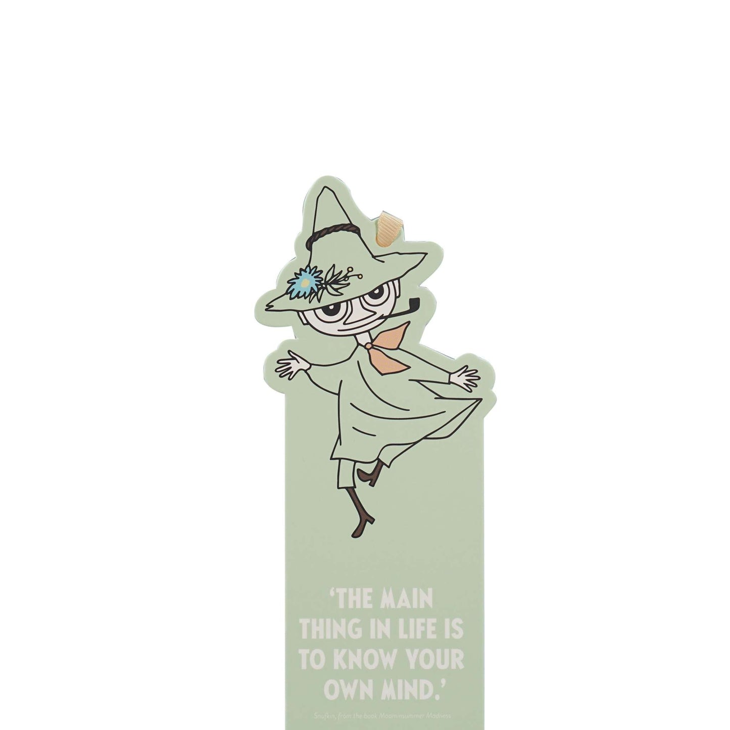 Moomin Snufkin die-cut paper bookmark
