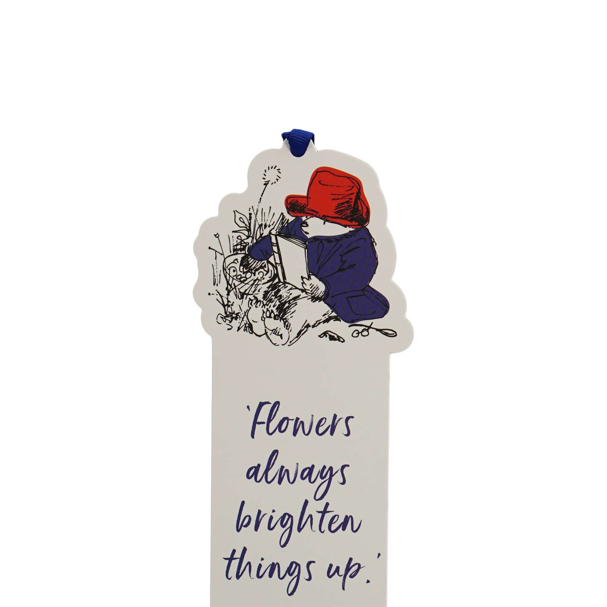 Marque-page Paddington - en forme de papier Fleurs