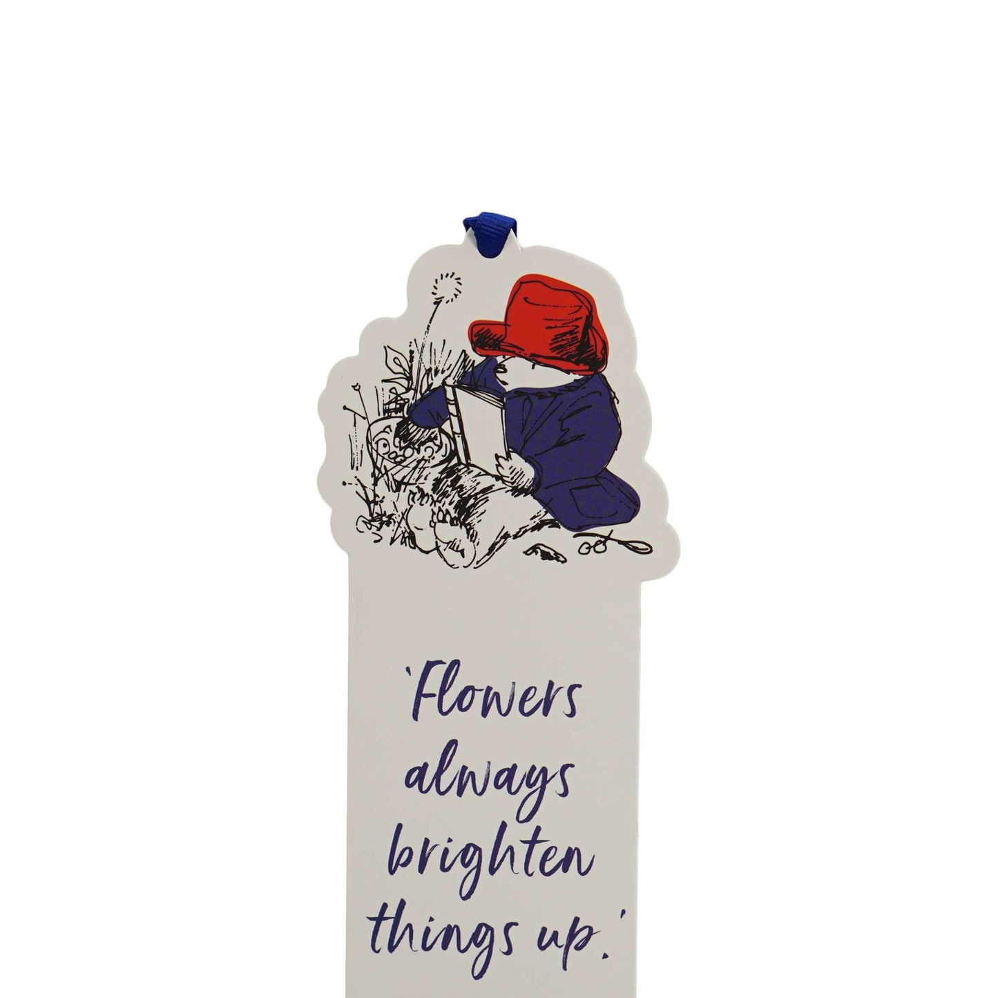 Marque-page Paddington - en forme de papier Fleurs