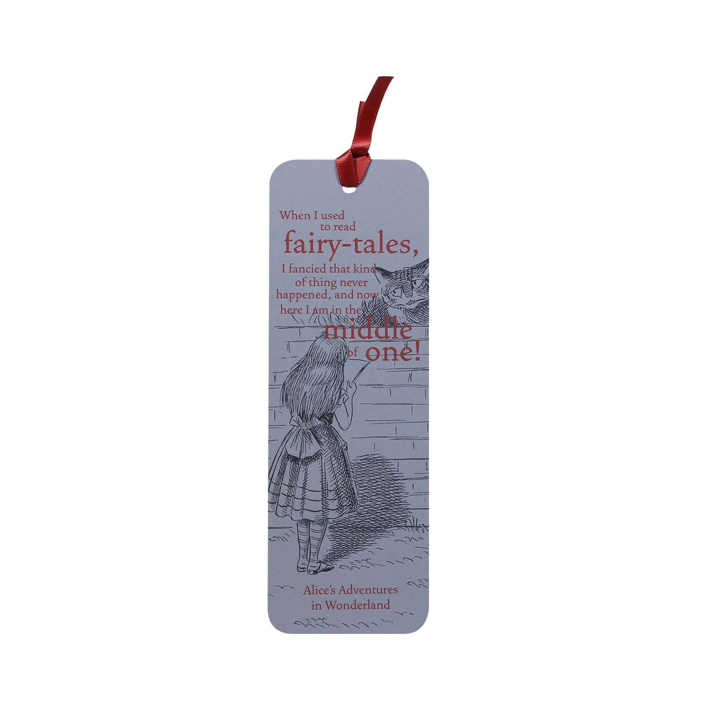 Pulteney Press Alice paper bookmark