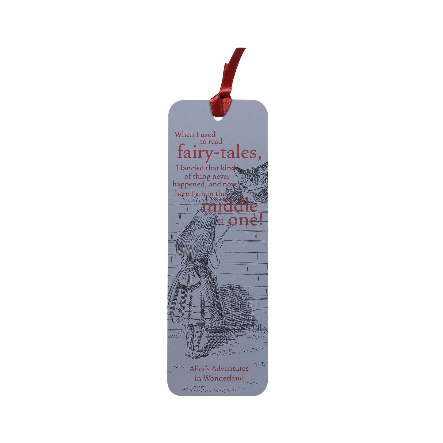 Pulteney Press Alice paper bookmark