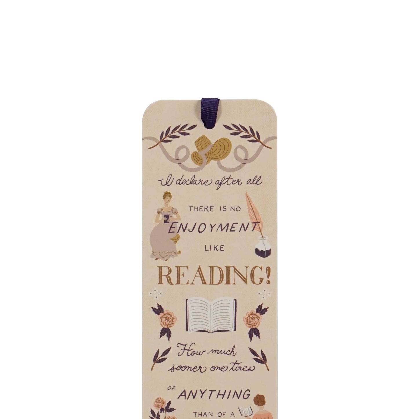 Marque-page papier Jane Austen - Orgueil et Préjugés
