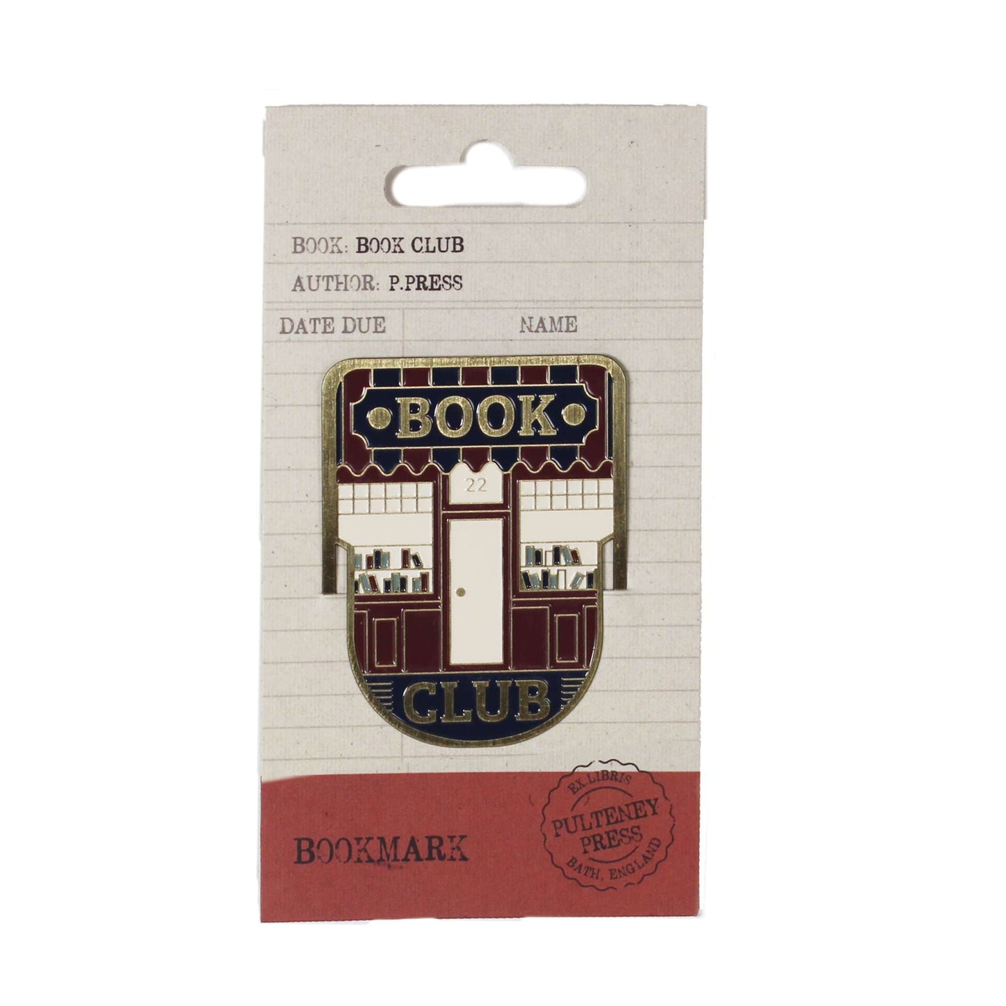 Pulteney Press Book Club Metal Bookmark