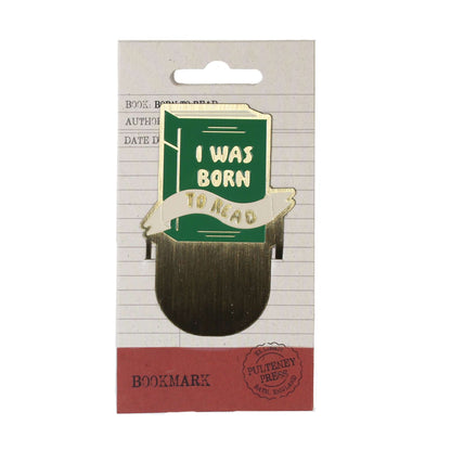 Pulteney Press Born to Read Metal Bookmark