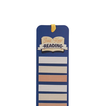 Just Keep Reading Sticky Tab Bookmark
