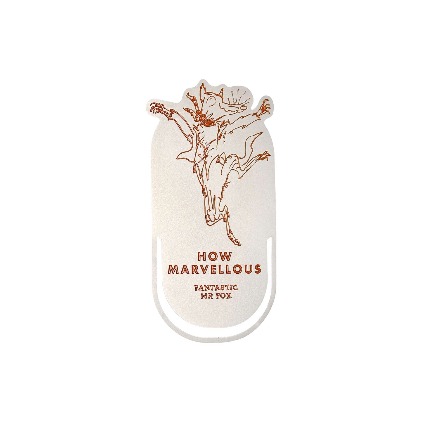 Roald Dahl Fantastic Mr Fox metal bookmark