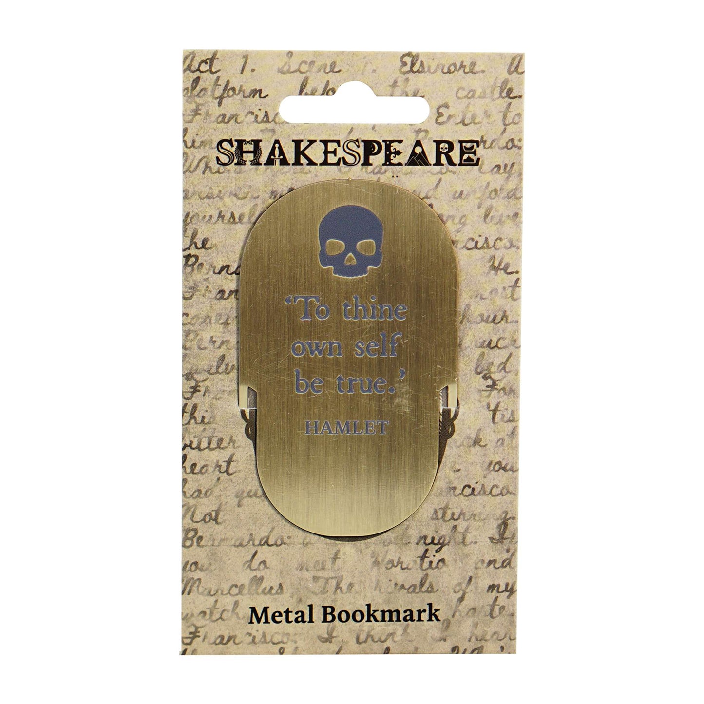 Marque-page en métal Shakespeare - Hamlet