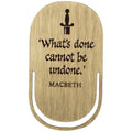 Marque-page en métal Shakespeare - Macbeth