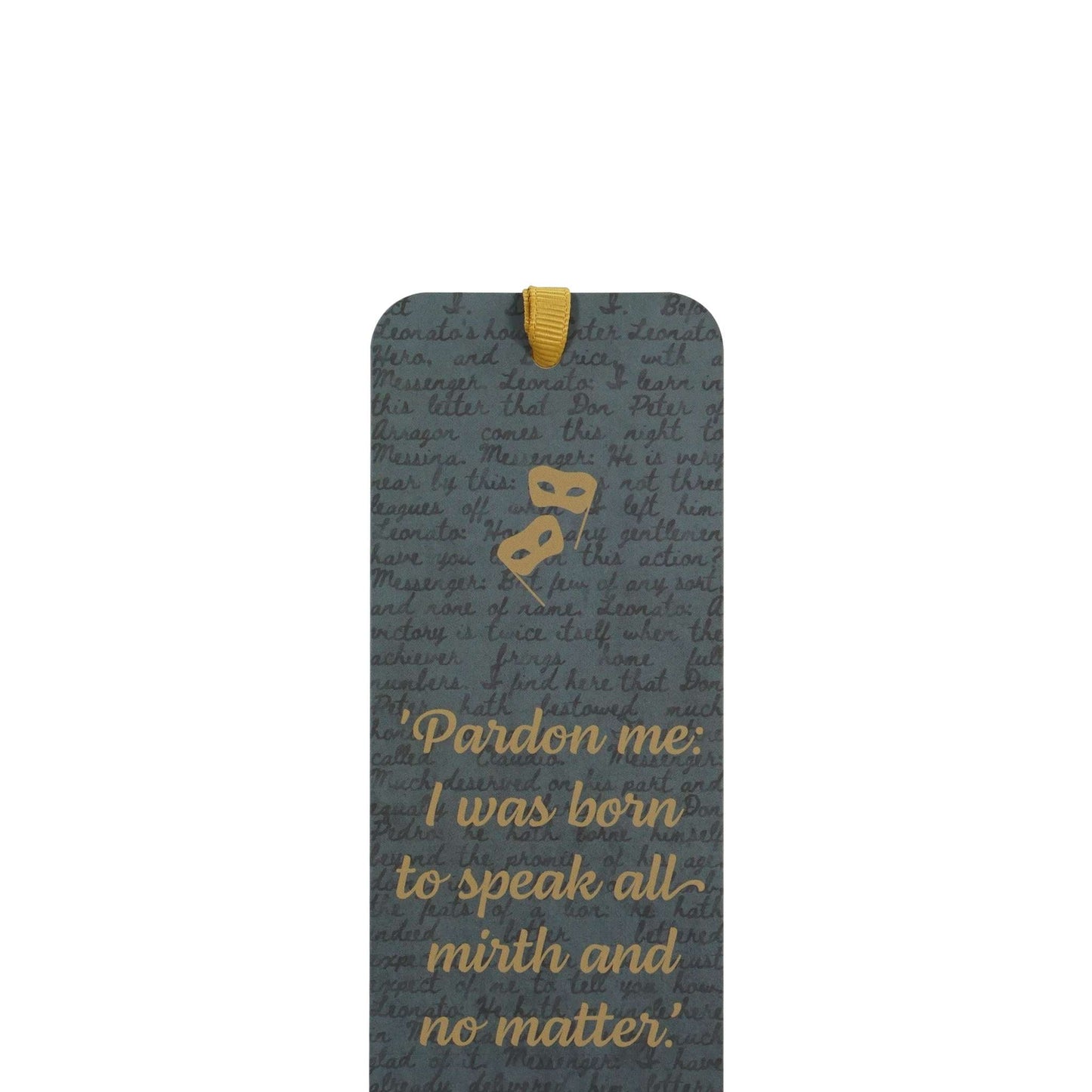 Marque-page papier Shakespeare - Beaucoup de bruit pour rien