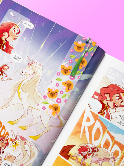 Tête capybara sakura | Marque-Page acrylique