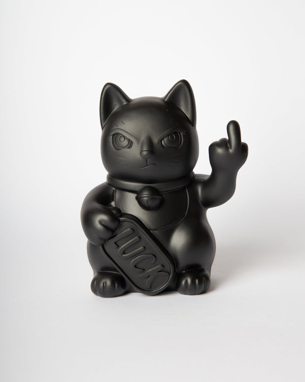Chat Chanceux « Fuck » Noir