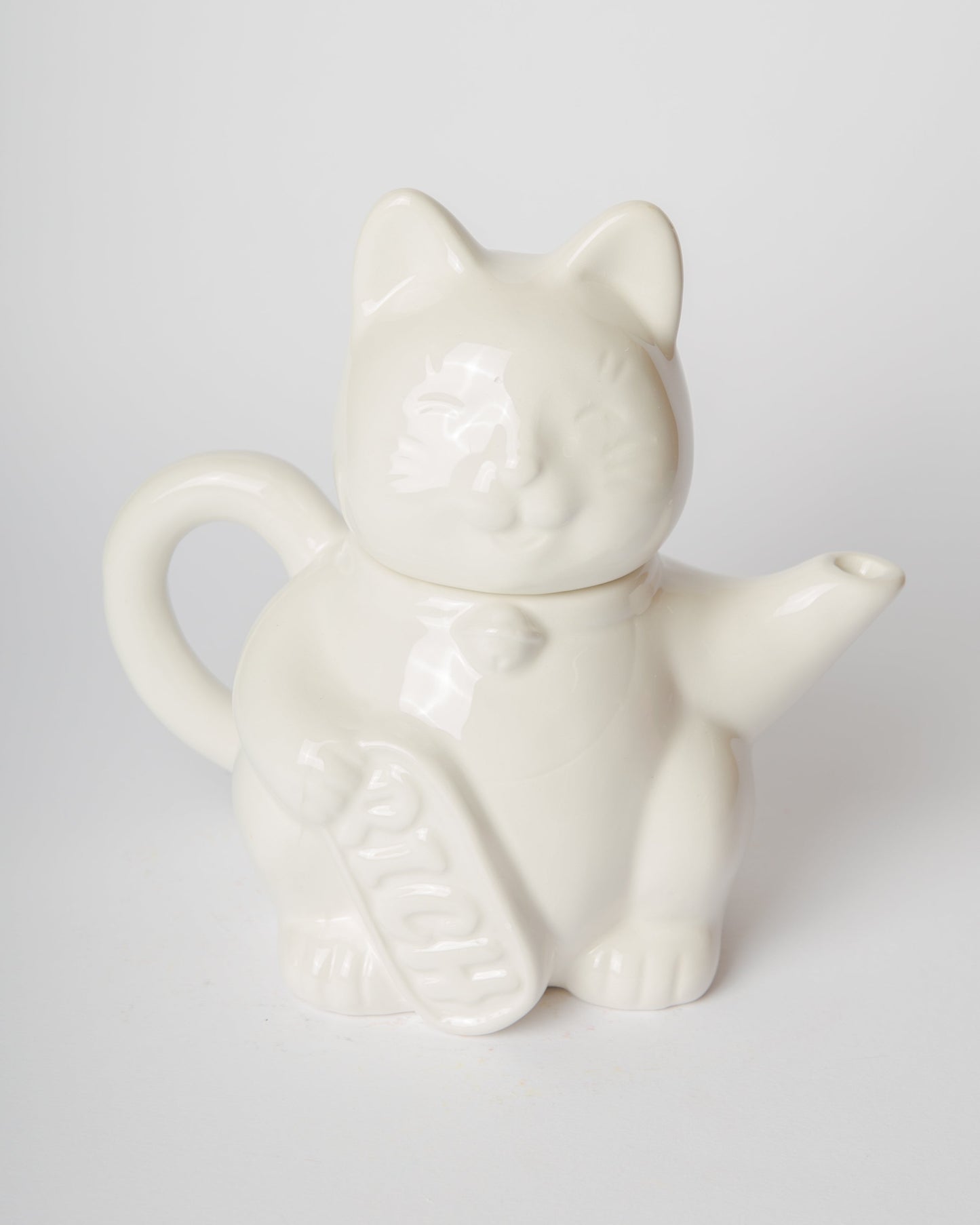 Théière Chat Chanceux Blanc