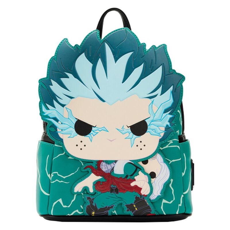 funko pop by loungefly my hero academia deku infinity glow cosplay mini backpack loungefly