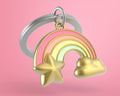 Keyring Gold Rainbow