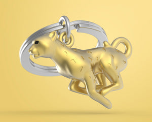 Golden Leopard Keychain – Meta[l]morphose