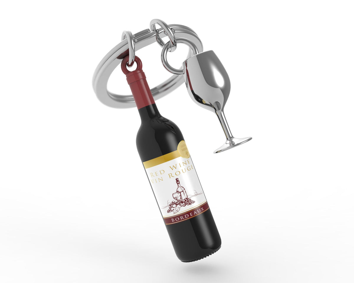 Wine bottle key door