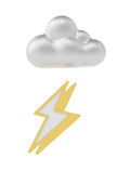 Cloud and Lightning Pin