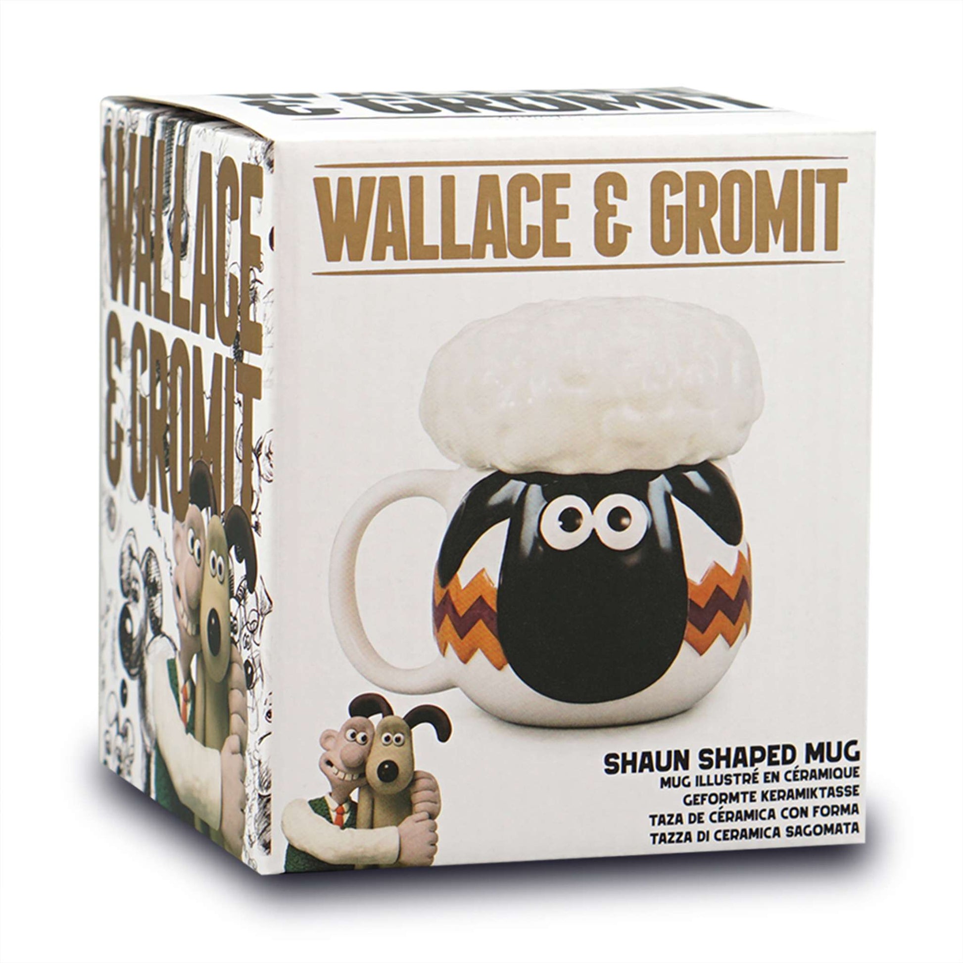 Mug 3D Wallace & Gromit - avec couvercle Shaun