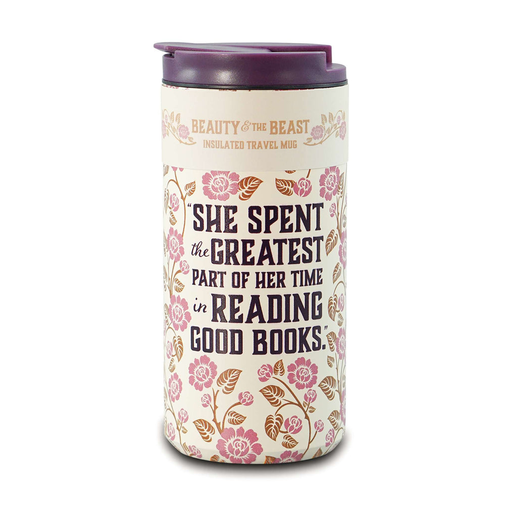 Mug de voyage en métal La Belle et la Bête - 350 ml
