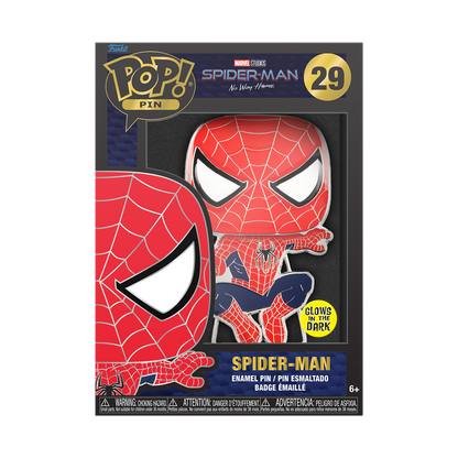 pop pin friendly neighborhood spider man glow 29
