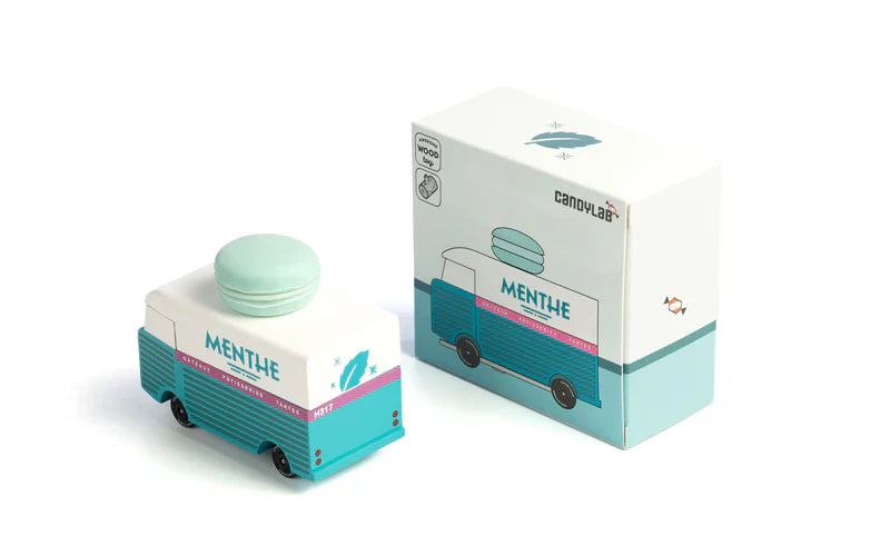 Furgone in legno Candycar World - Furgone Macaron alla menta