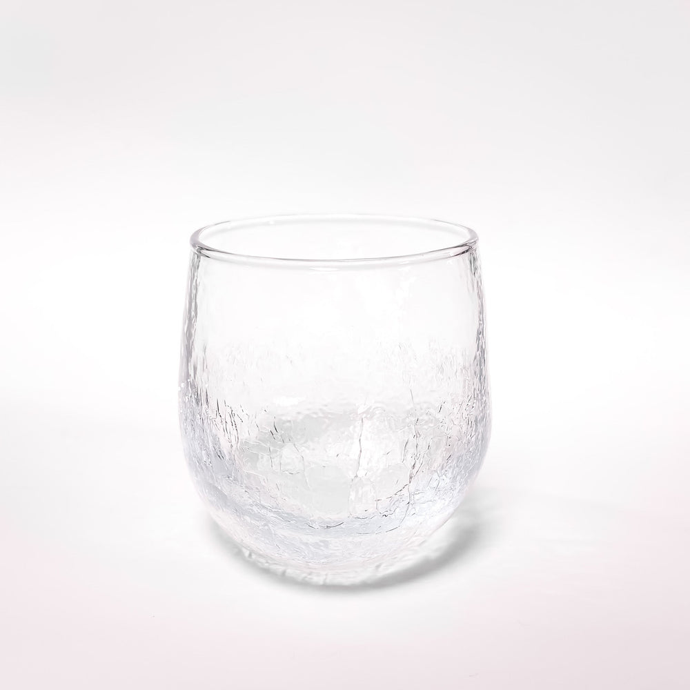 Petit verre artisanal effet craquelé – Magazin Minori