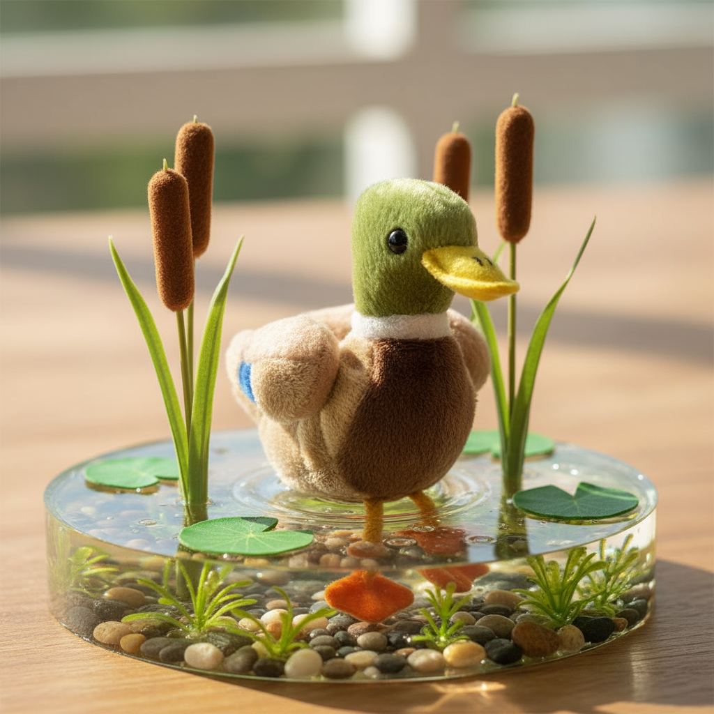 Mallard Duck Finger Puppet