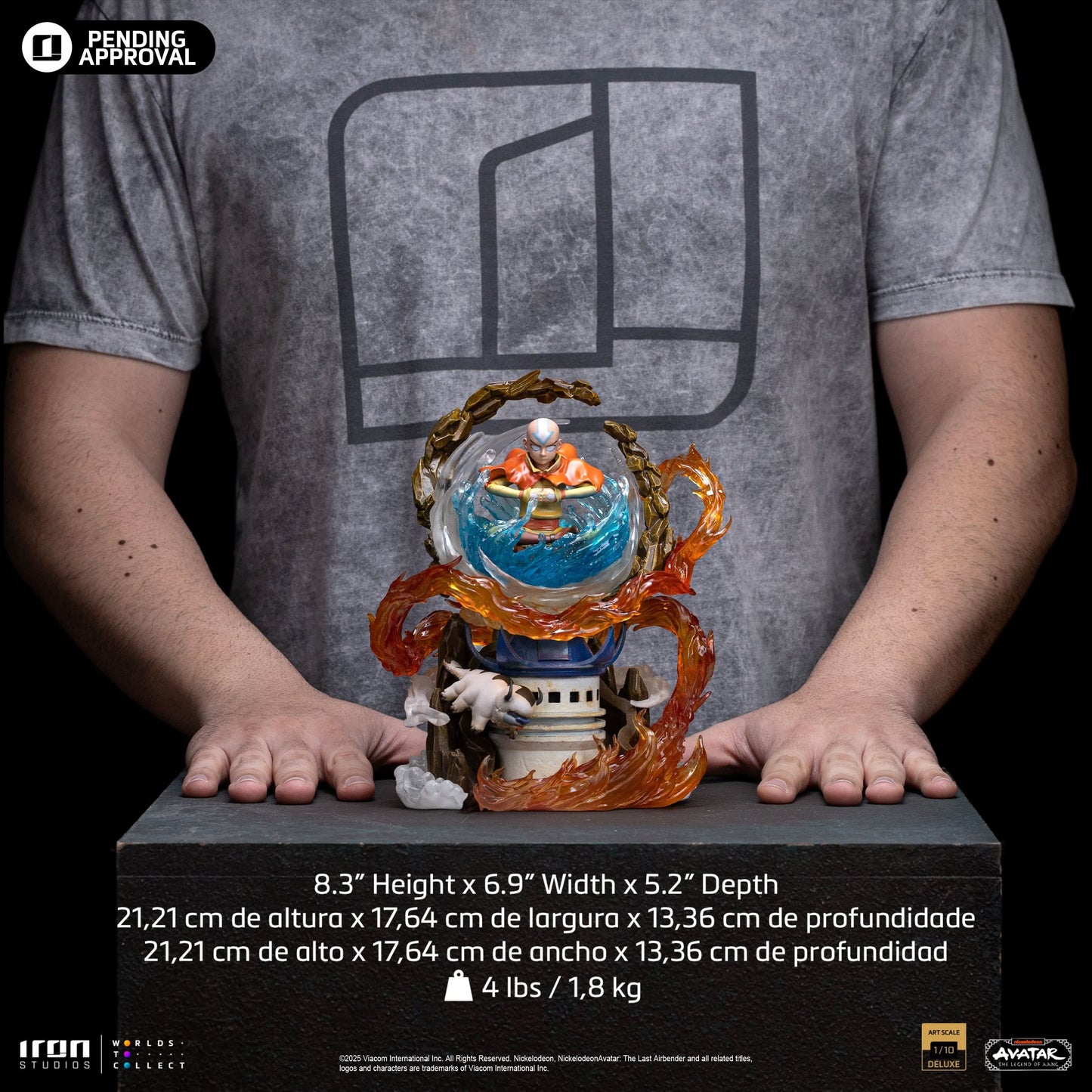 Aang Statue - Avatar: The Last Airbender - Deluxe Art Scale 1/10 - Iron Studios