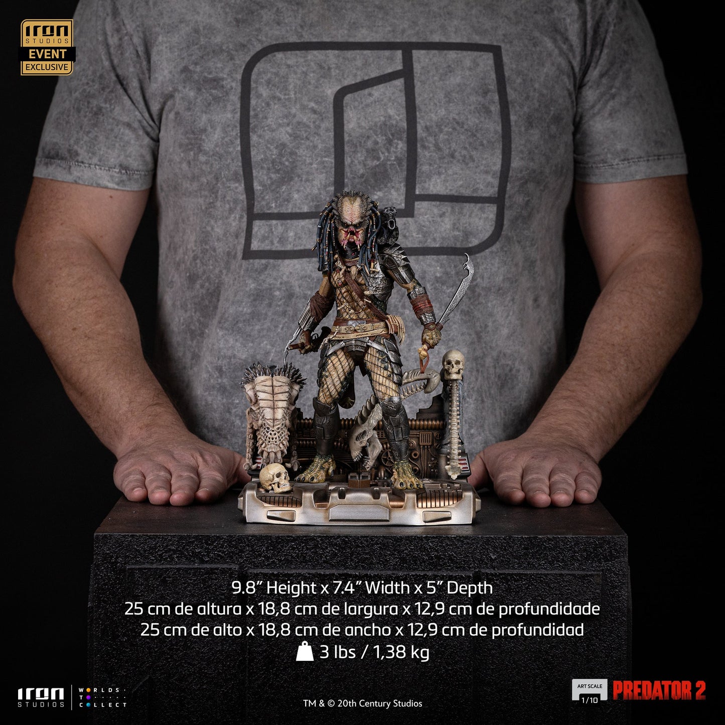 Elder Predator Statue (CCXP Event Exclusive 2025) - Predator 2 - Art Scale 1/10 - Iron Studios