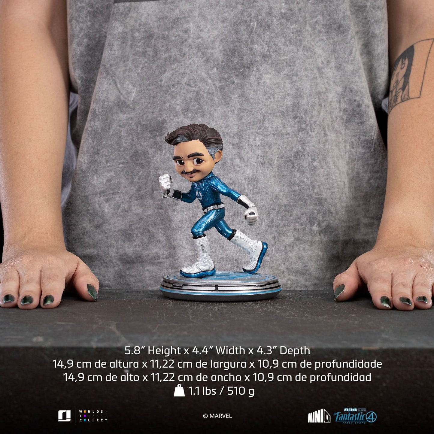 Fantastic Four Pack Statue (Metallic Version) - The Fantastic Four: First Steps - Minico - Iron Studios