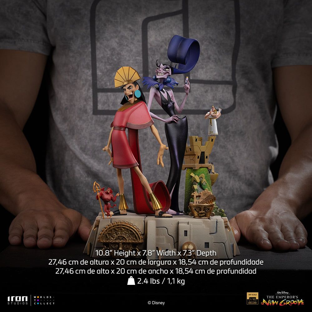 Pre-Order - Kuzco and Yzma Statue - The Emperor's New Groove - Deluxe Art Scale 1/10 - Iron Studios
