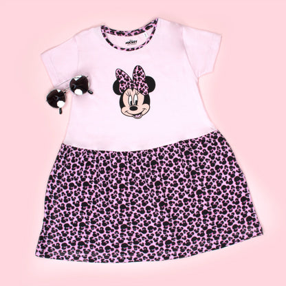 Disney Minnie Mouse Dress – rose Leopard
