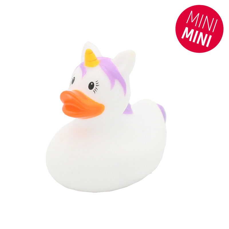 Mini white unicorn duck