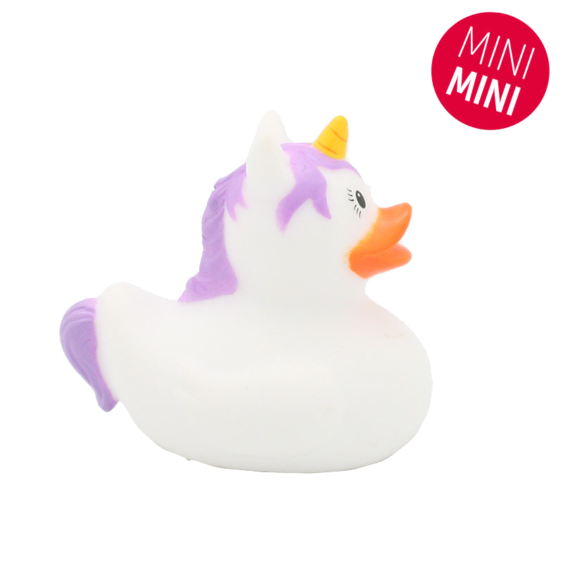 Mini Canard Licorne Blanche