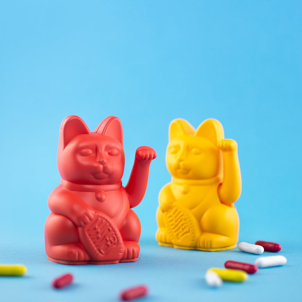 Mini Chat Chanceux Rouge