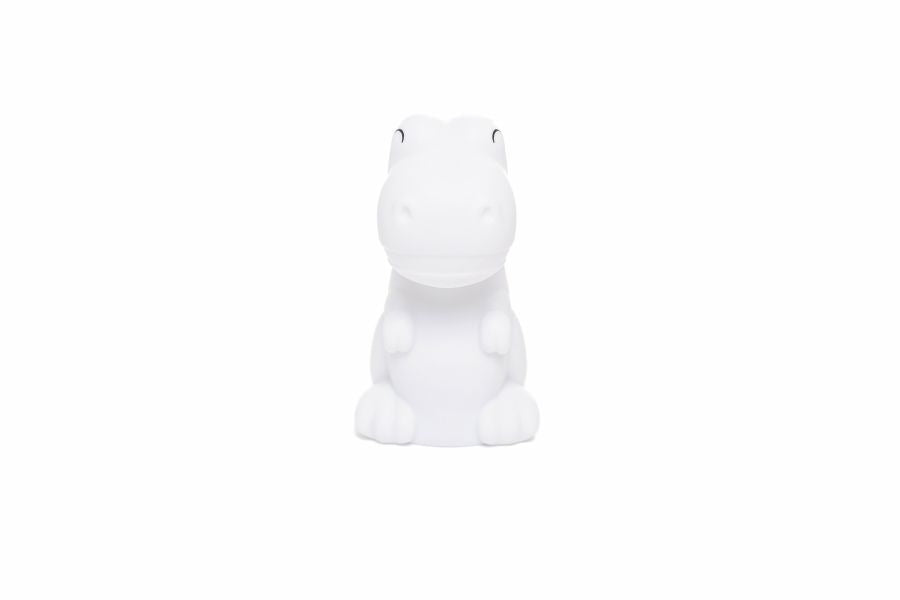 Mini luce notturna a forma di dinosauro bianco