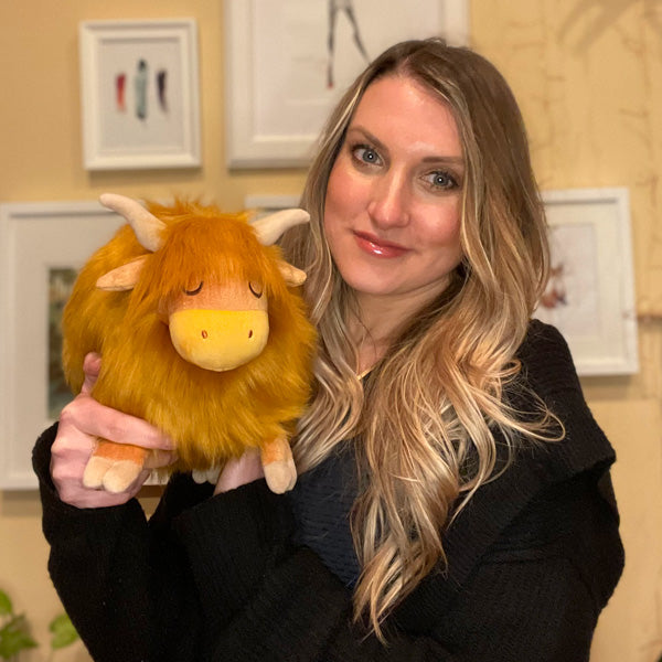 Peluche Mini Squishable – Vache Highland