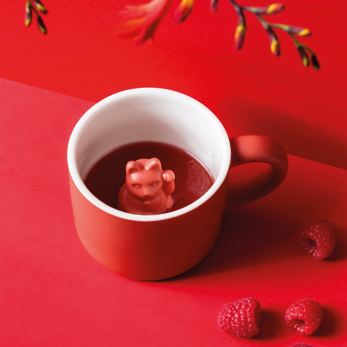 Mug Chat Chanceux Rouge