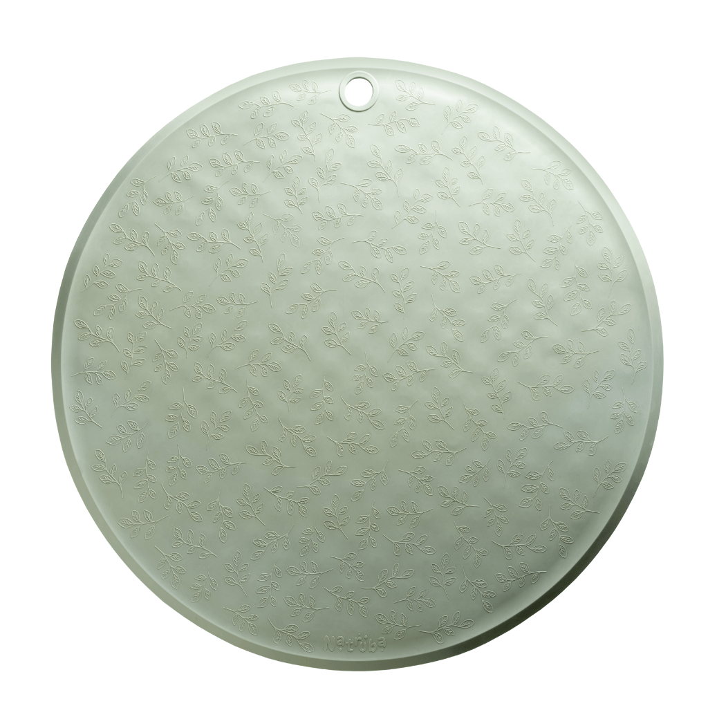Tapis de bain rond Feuillage Vert clair
