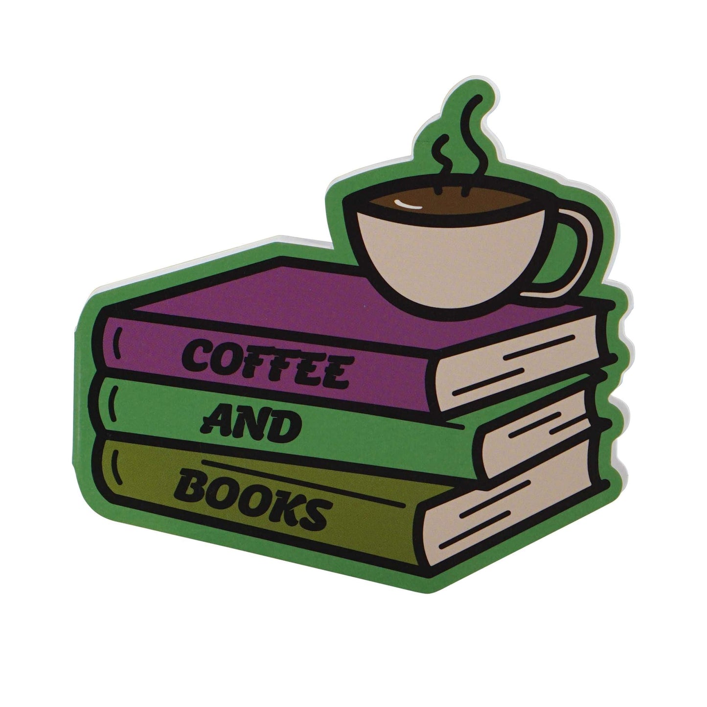 Pulteney Press Coffee And Books Die-Cut Pocket Notebook