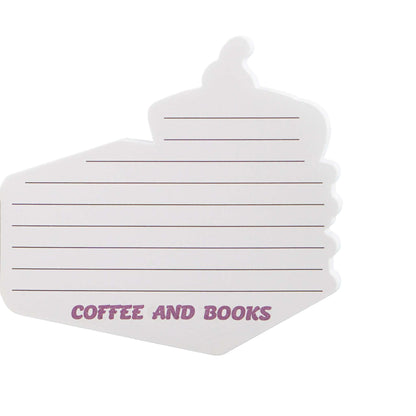 Pulteney Press Coffee And Books Die-Cut Pocket Notebook