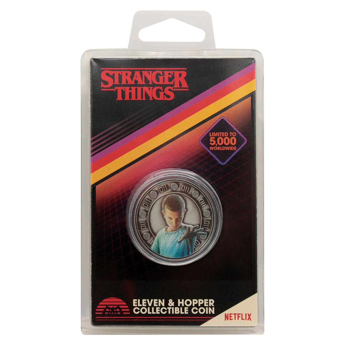 Pièce collector Stranger Things - Eleven and Hopper