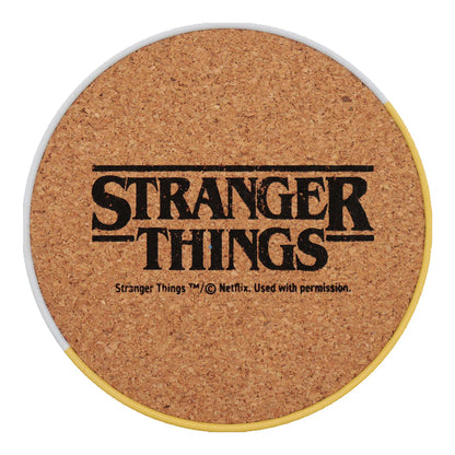 stranger things set of 4 coasters fanattik