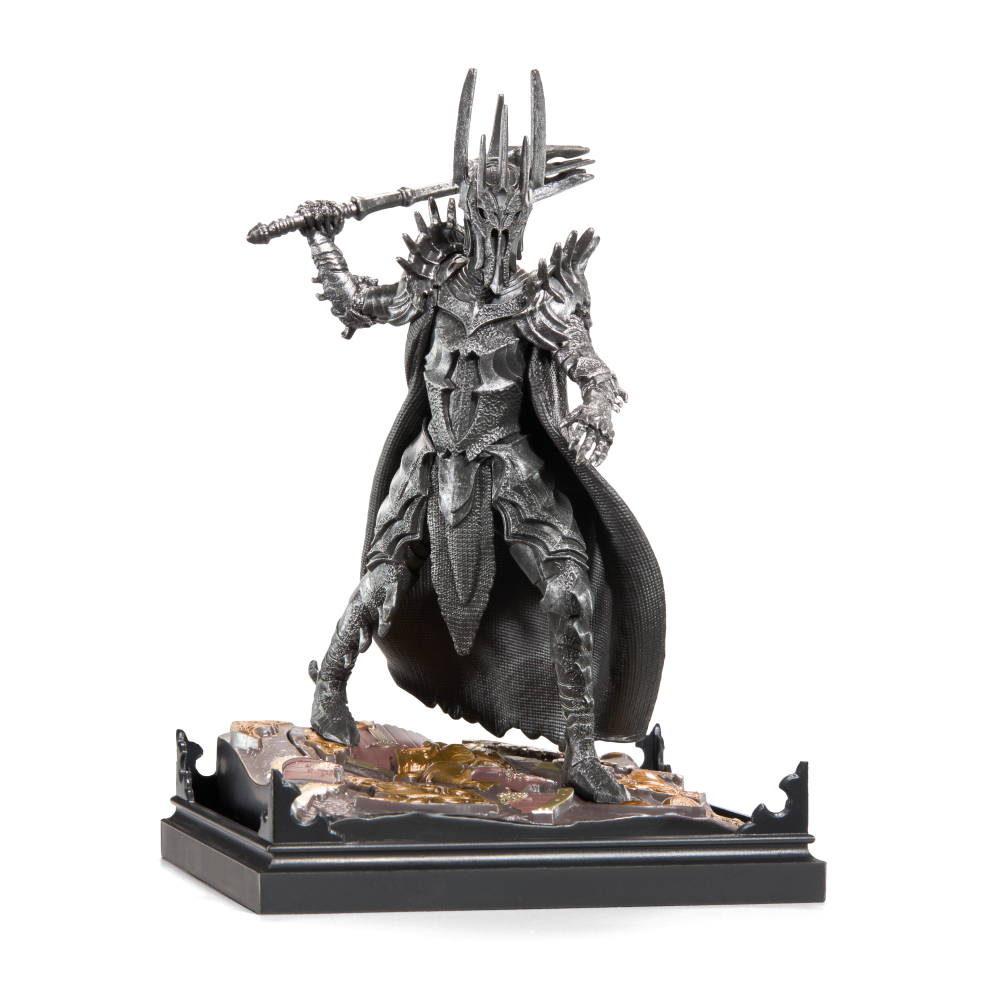 diorama sauron le seigneur des anneaux figurine de collection noble collection