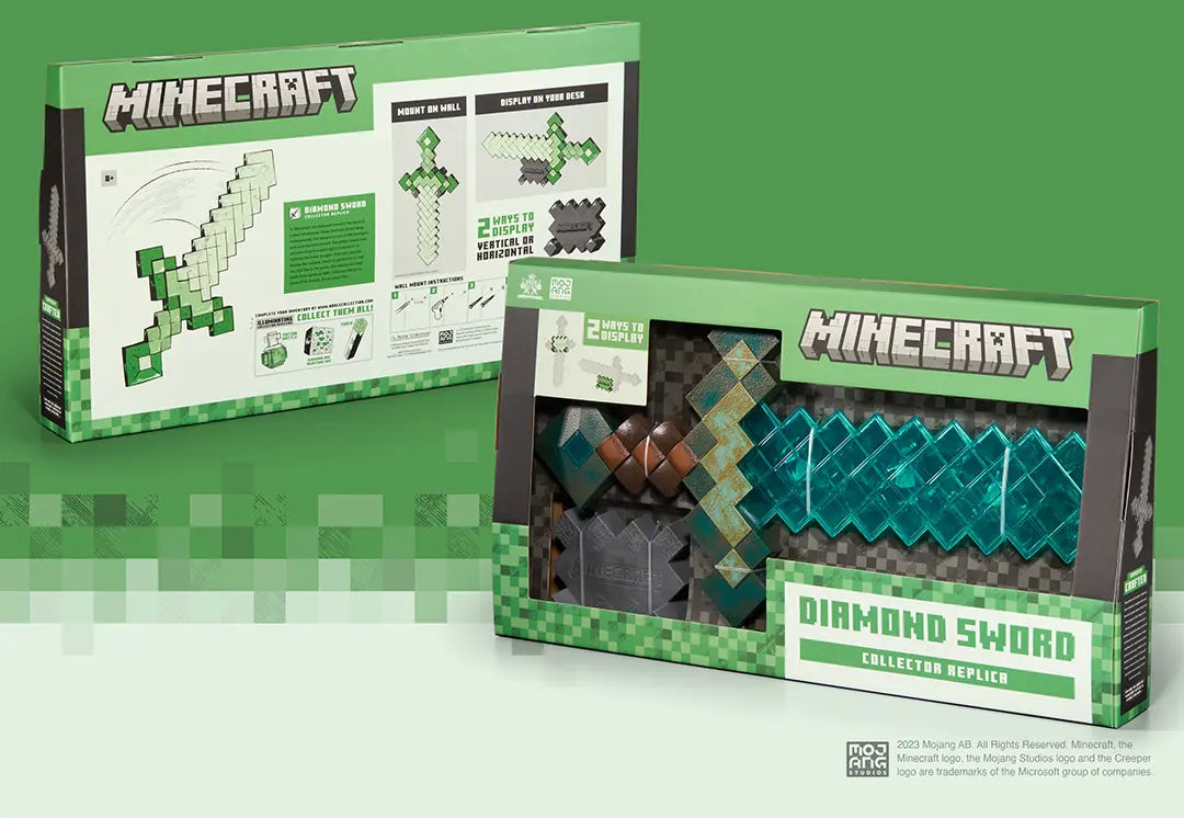 epee diamant replique collector minecraft noble collection