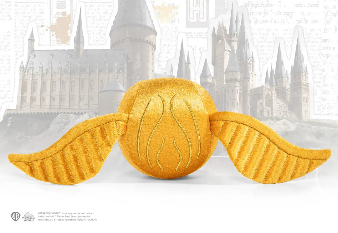 Harry Potter Plush - Hogwarts Crest and Golden Snitch