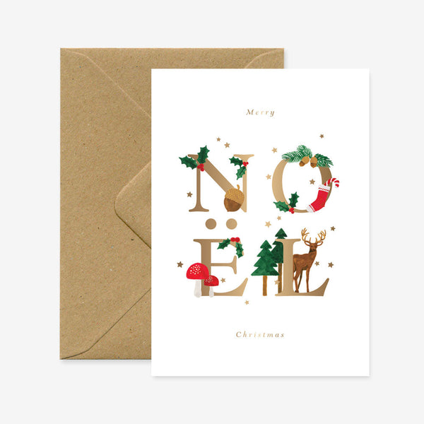 NOEL Letters - Carte de voeux
