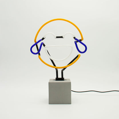 Neon sign 'Laugh Emoji'