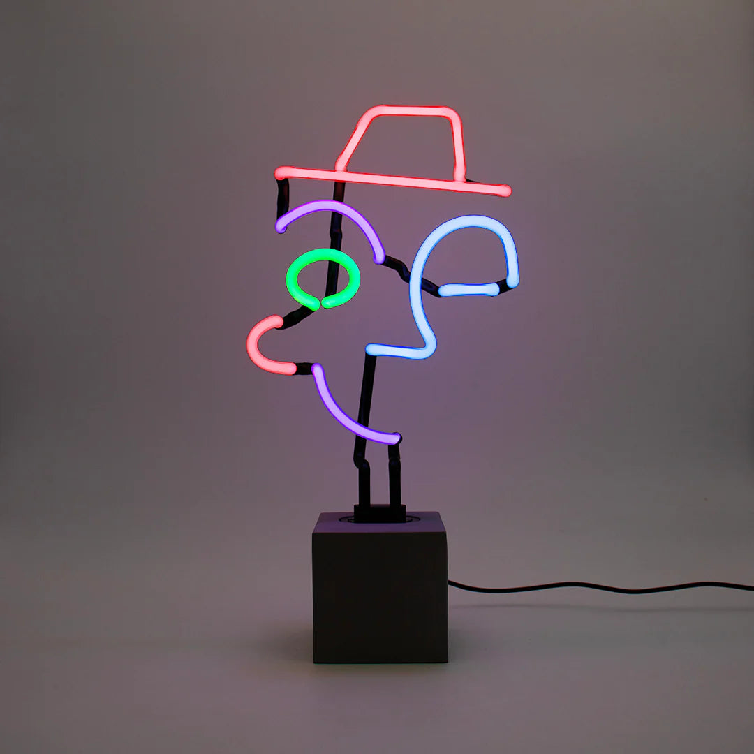 "Wink Face" Neon Lamp