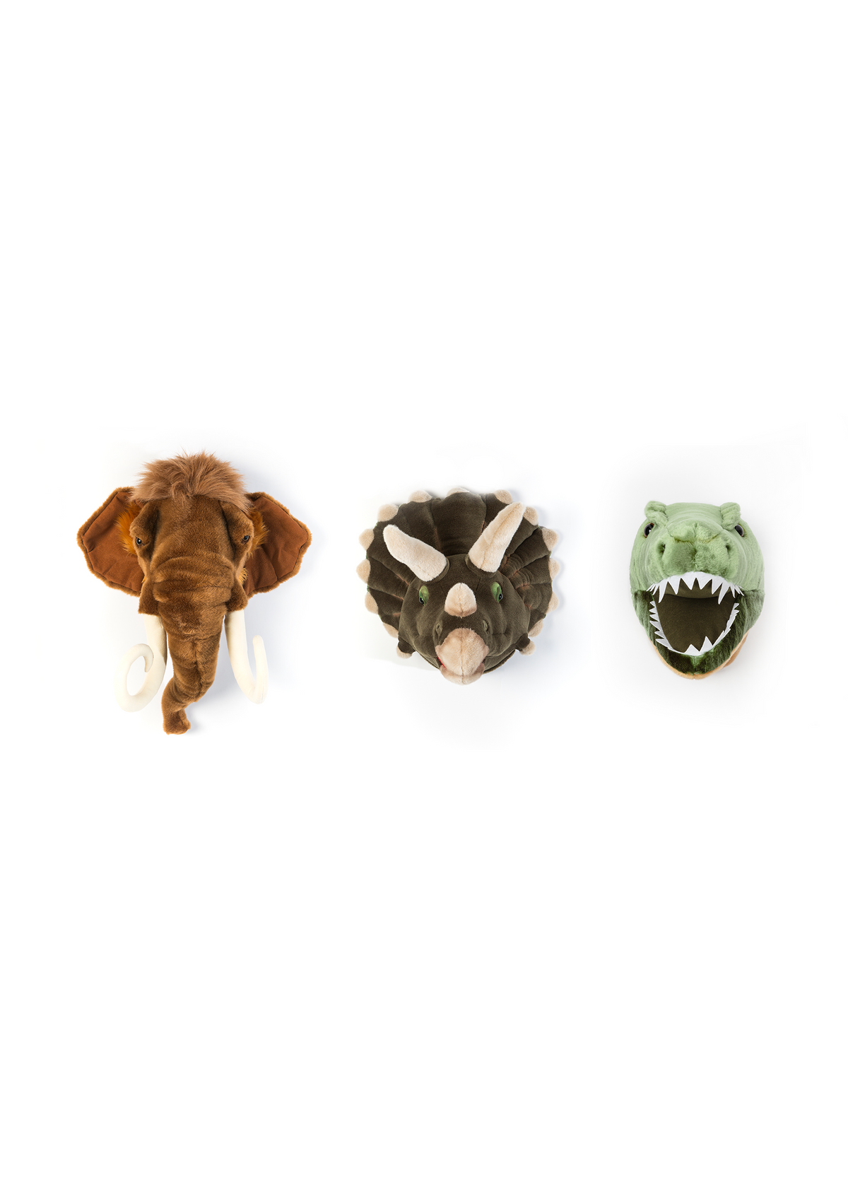 Mini têtes décoratives animaux - Coffret Préhistorique
